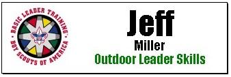 Boy Scout Outdoor Leader Skills Staff Name Tag